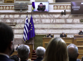 Η ομιλία Ζελένκσι στην ελληνική Βουλή